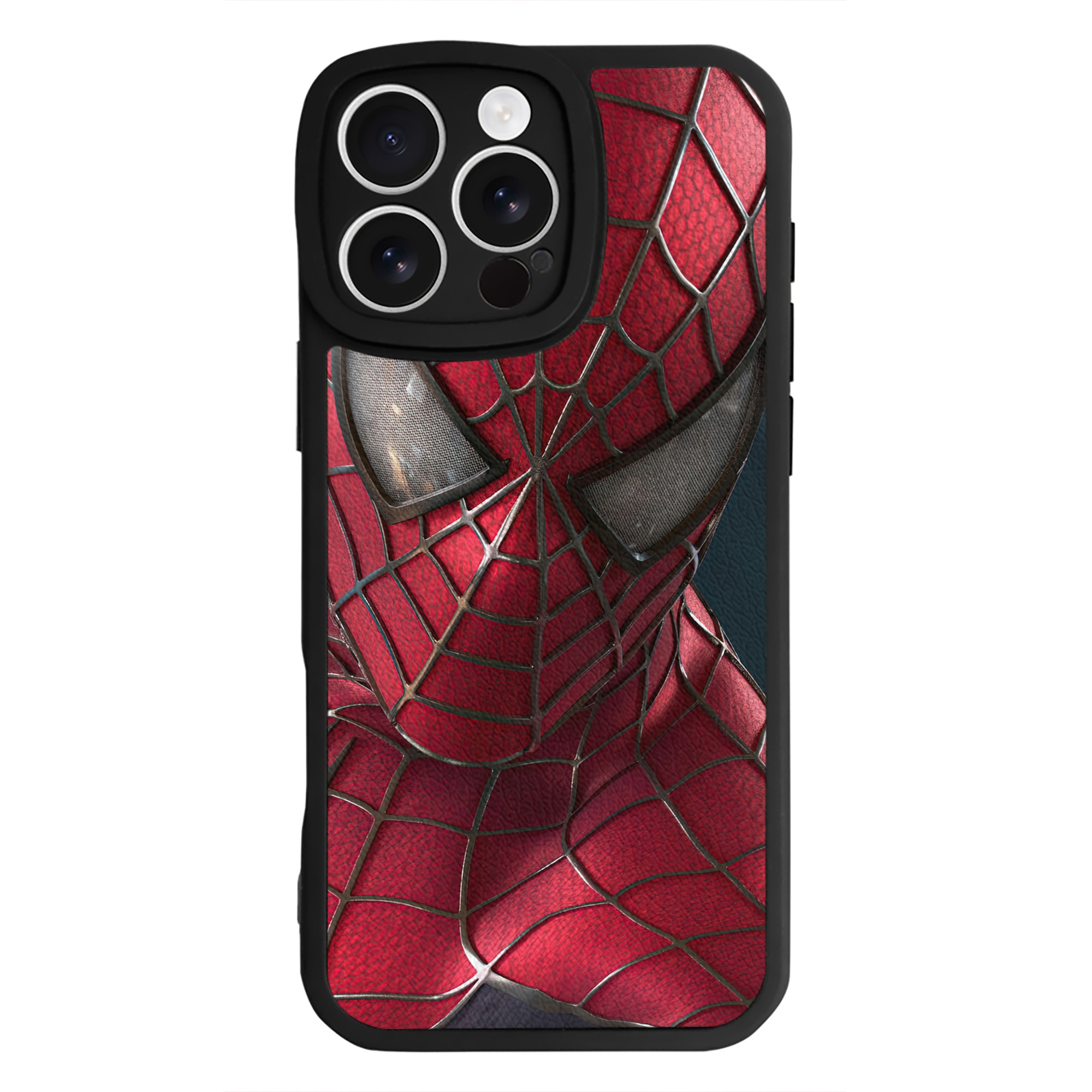 （画像用） Spider Man スパイダーマン 【iPhone 16シリーズ対応】シリコンスマホケース（レザー調） 材質：シリコン